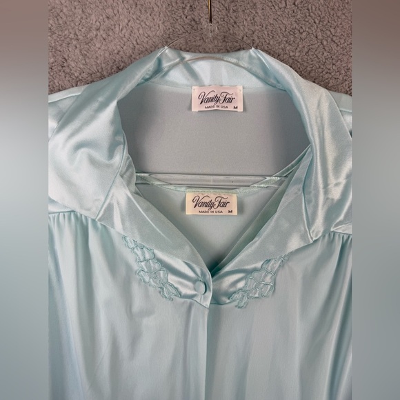Vintage vanity fair peignoir set baby blue size medium preowned - Picture 10 of 15